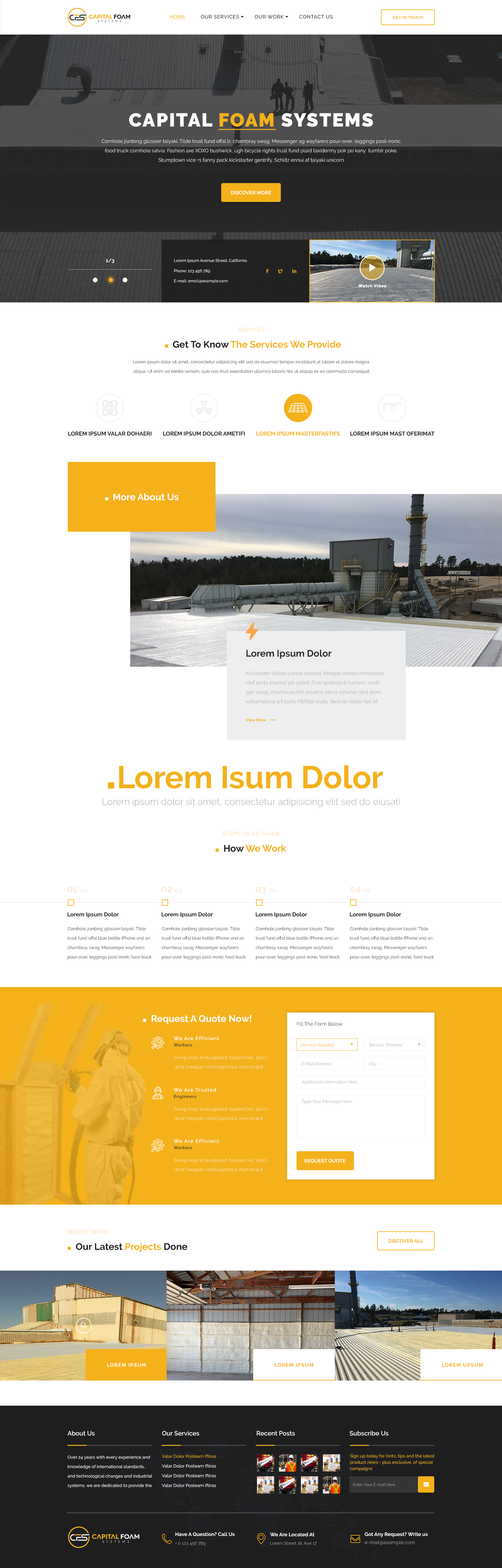 Web Design by Starto Agency for Capital Foam Systems | Design #23476746