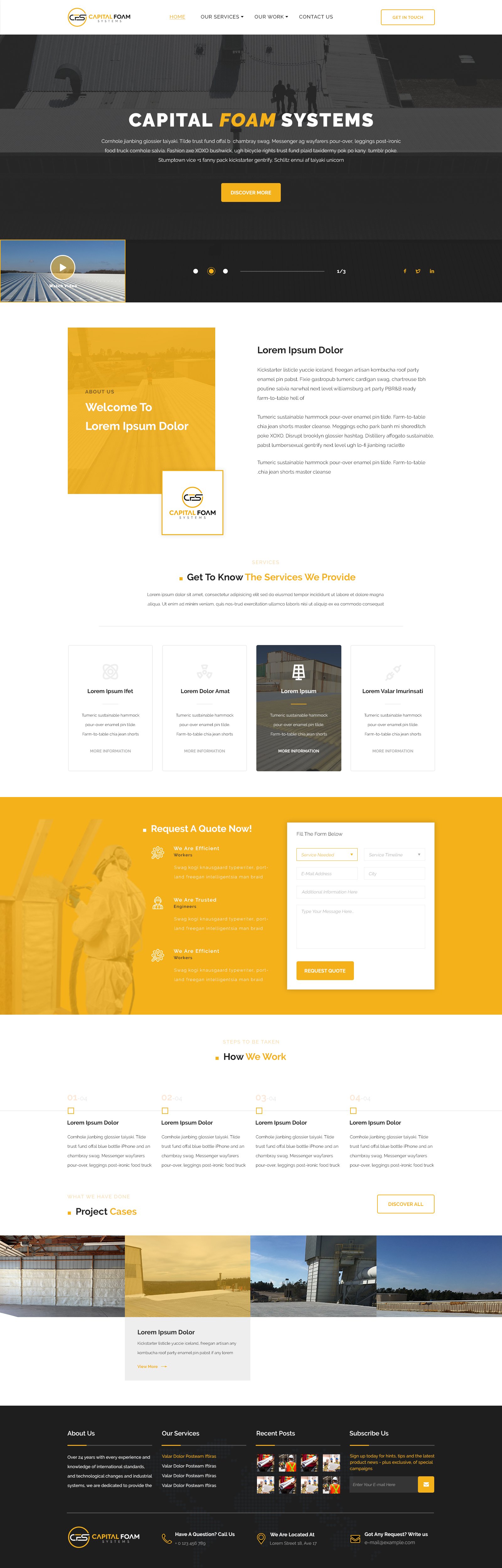 Diseño Web por Starto Agency para Capital Foam Systems | Diseño #23476747