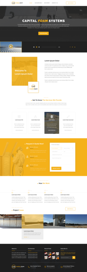 Web Design by Starto Agency for Capital Foam Systems | Design: #23476747