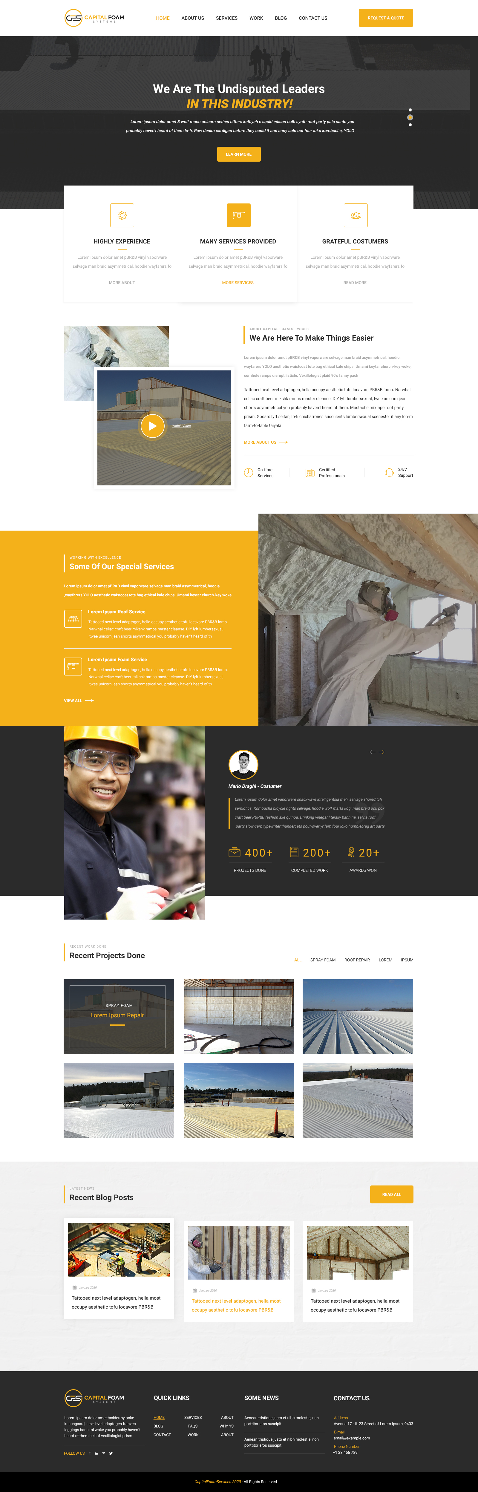 Diseño Web por Starto Agency para Capital Foam Systems | Diseño #23476748