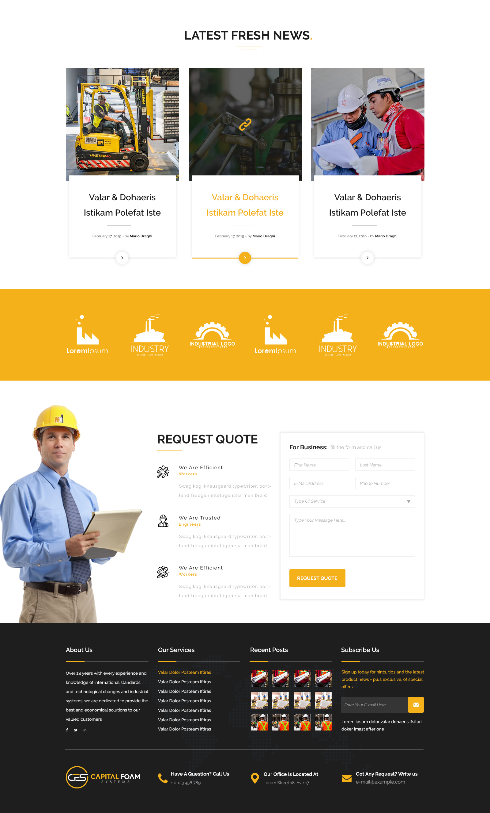 Web Design by Starto Agency for Capital Foam Systems | Design #23476758