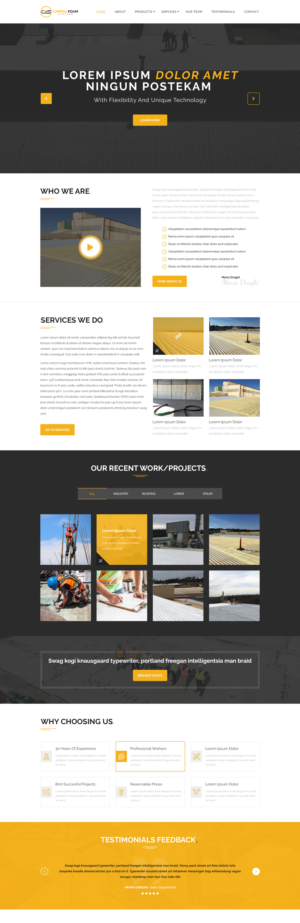 Web Design by RoberdKS for Capital Foam Systems | Design #23476760