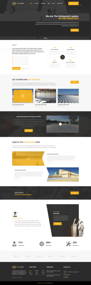 Web Design by Starto Agency for Capital Foam Systems | Design: #23476761