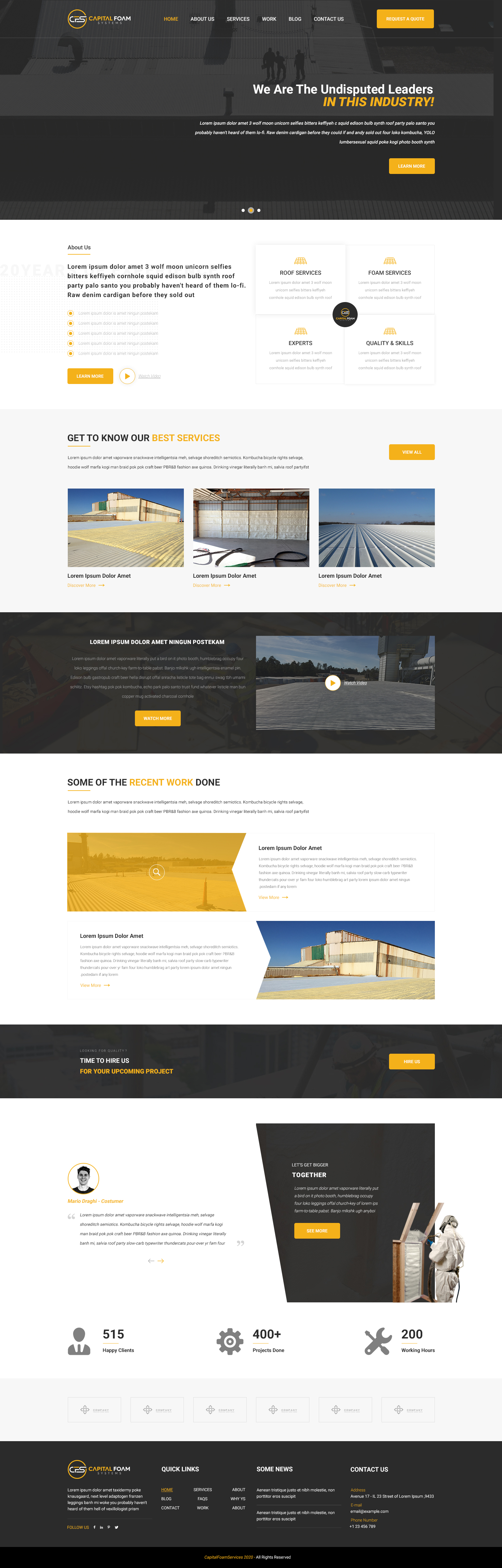 Web Design by Starto Agency for Capital Foam Systems | Design #23485573