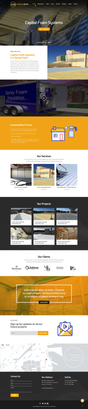 Web Design by pb for Capital Foam Systems | Design: #23483432