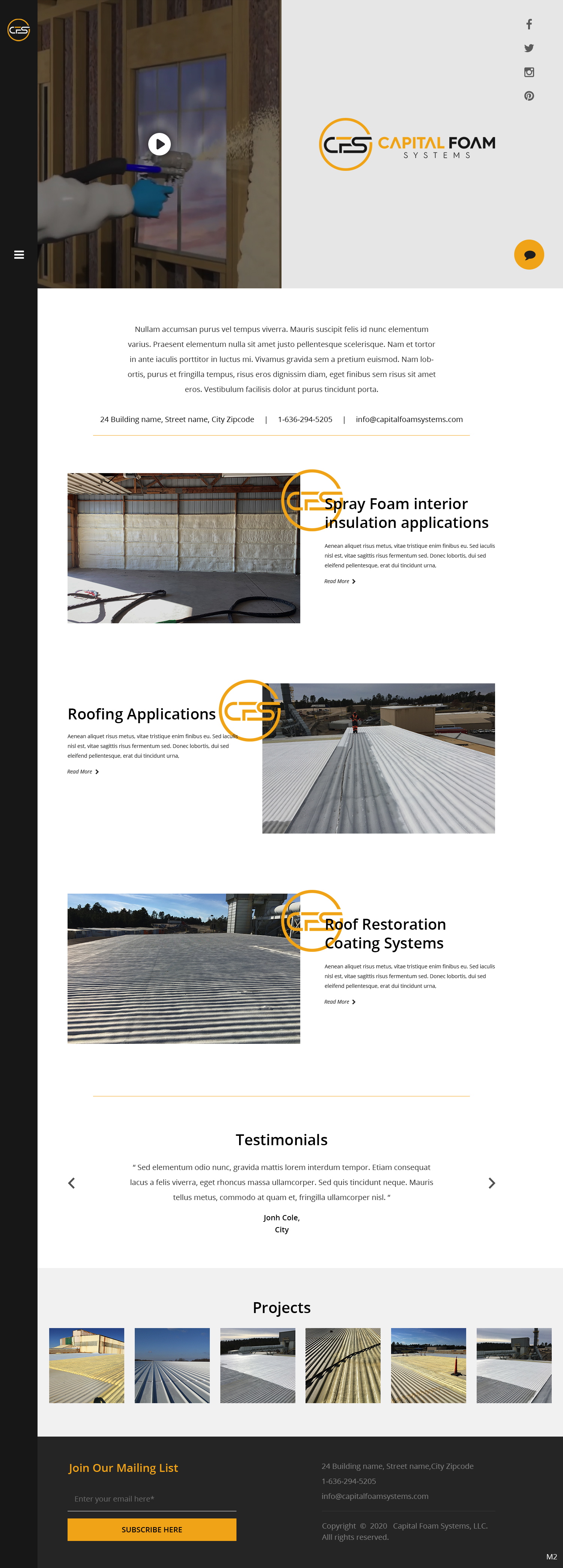 Diseño Web por pb para Capital Foam Systems | Diseño #23483436