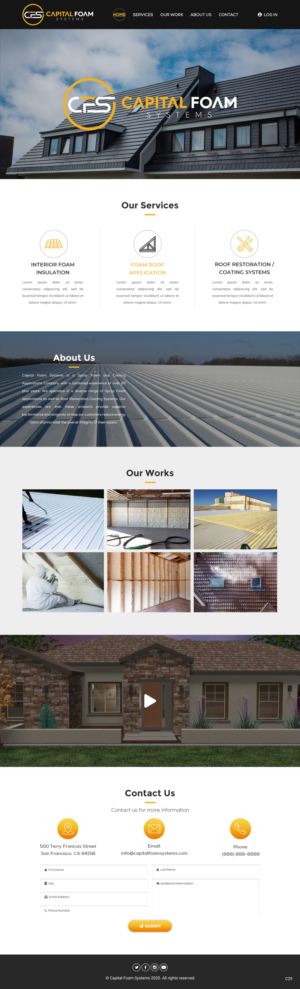 Web Design by pb for Capital Foam Systems | Design: #23483437