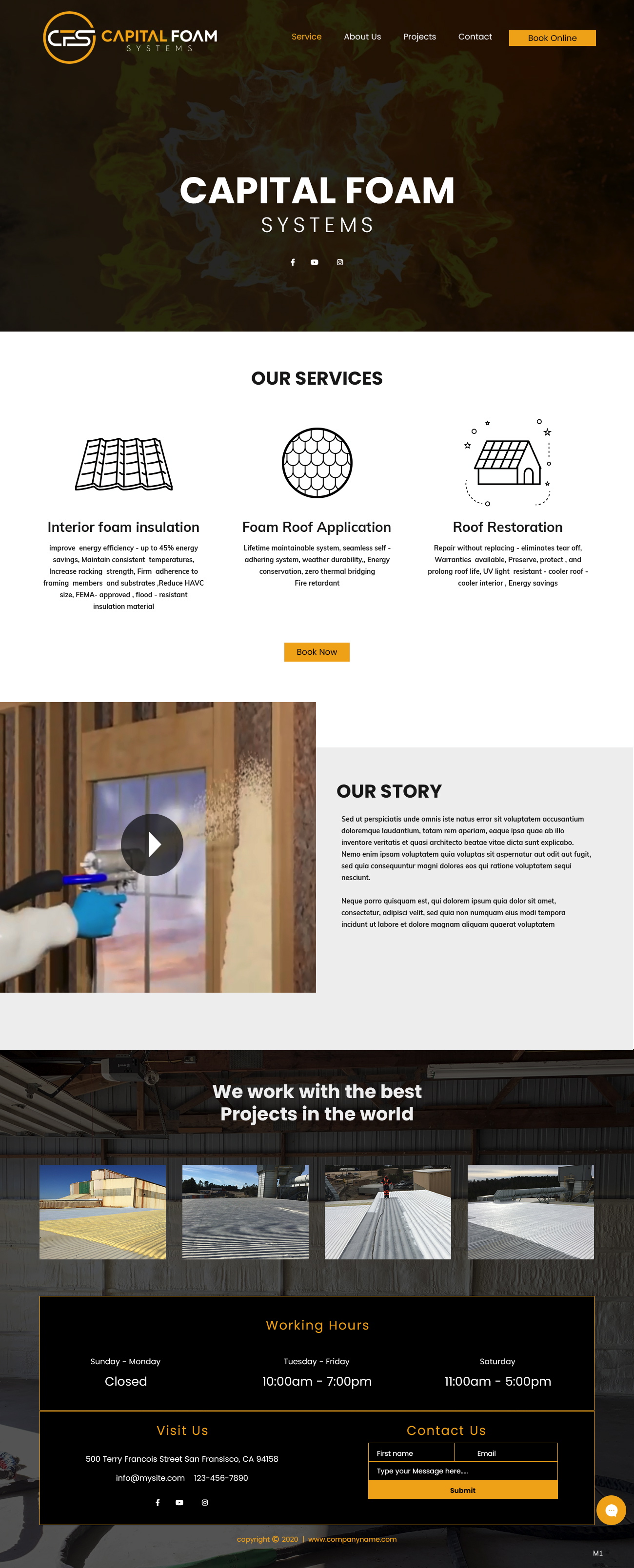 Diseño Web por pb para Capital Foam Systems | Diseño #23483439