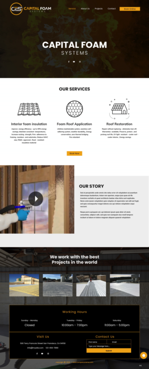 Web Design by pb for Capital Foam Systems | Design: #23483439