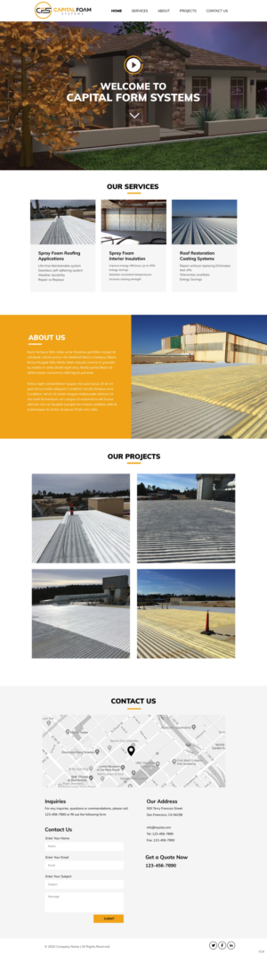 Web Design by pb for Capital Foam Systems | Design: #23483440