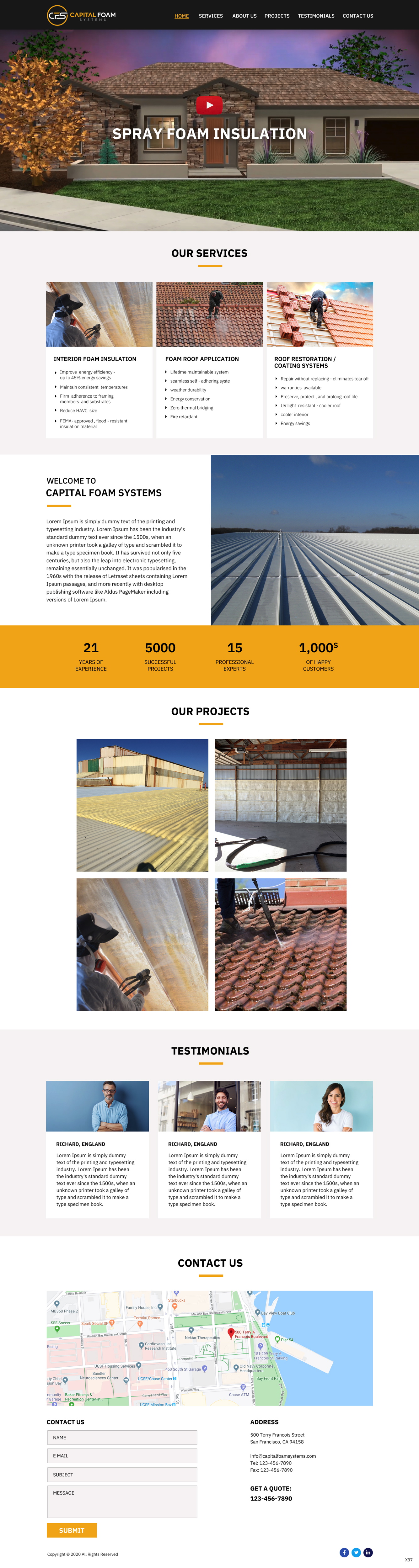 Diseño Web por pb para Capital Foam Systems | Diseño #23483443