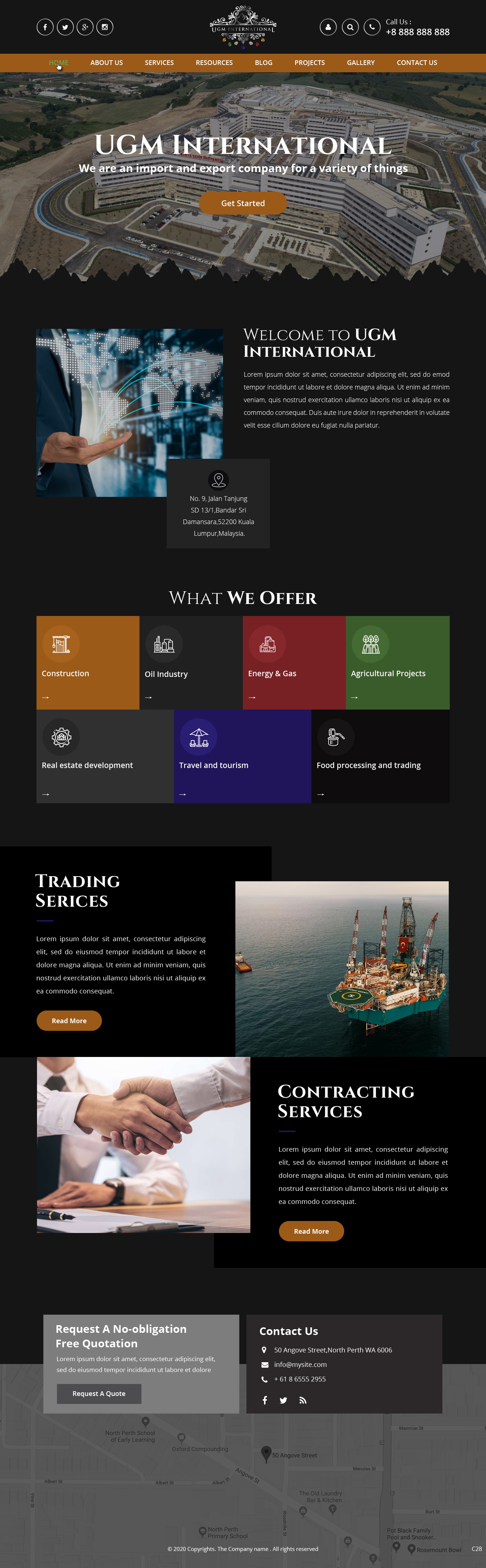 Web Design by pb for UGM INTERNATIONAL  | Design #23483464
