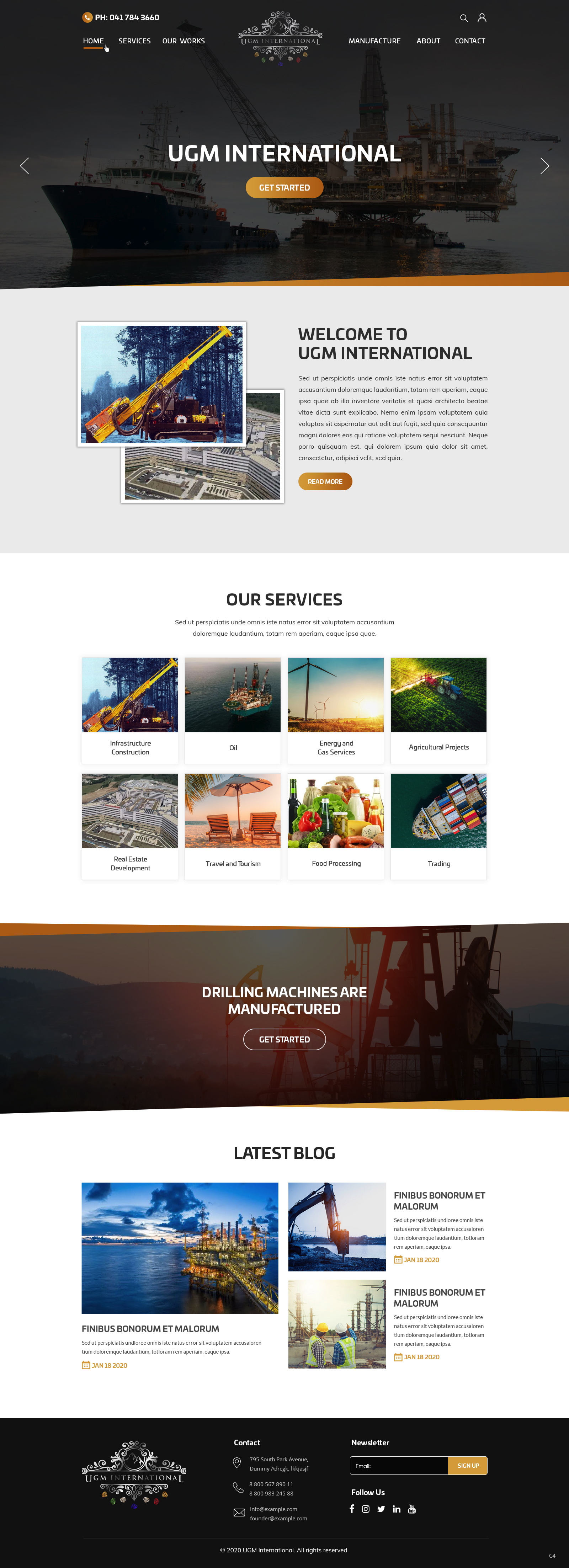 Web Design by pb for UGM INTERNATIONAL  | Design #23483465