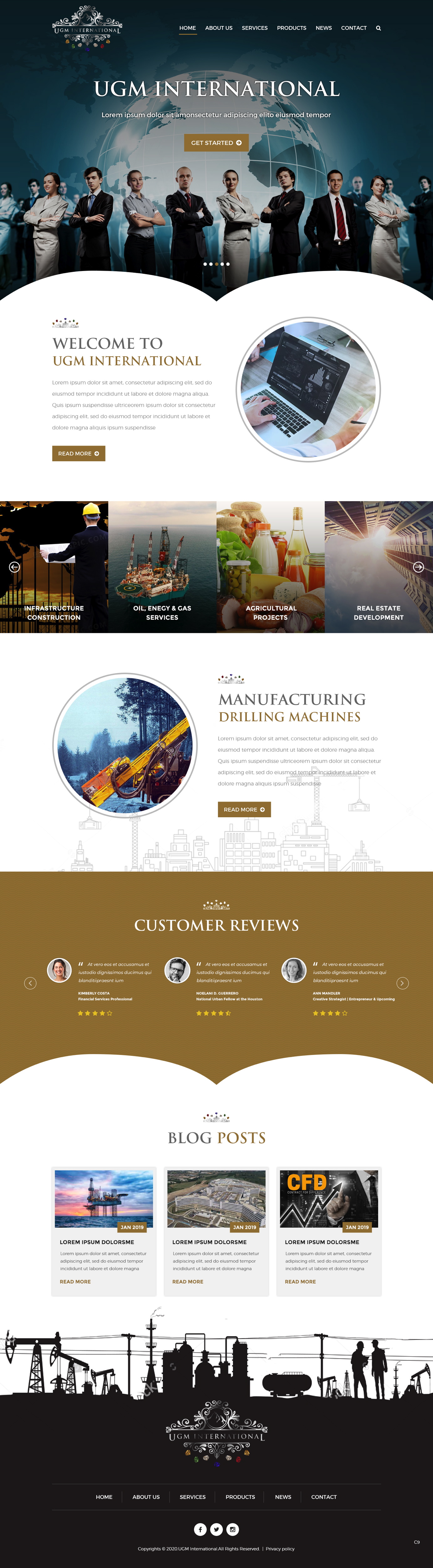 Web Design by pb for UGM INTERNATIONAL  | Design #23483466