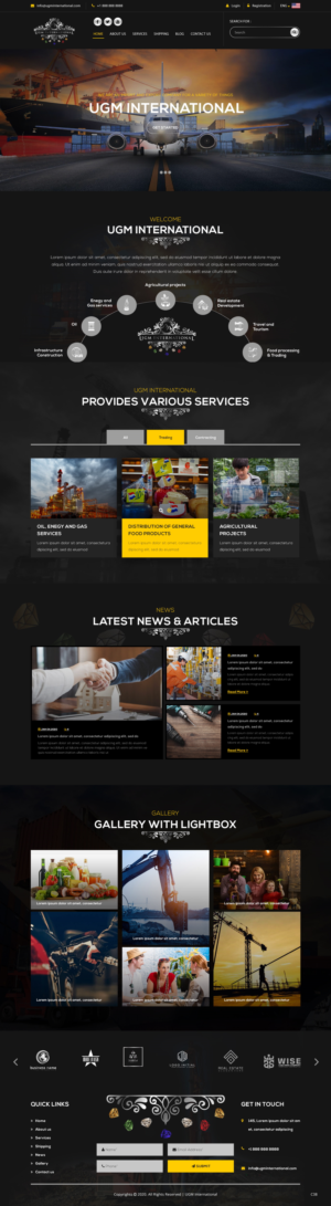 Web Design by pb for UGM INTERNATIONAL  | Design: #23483470
