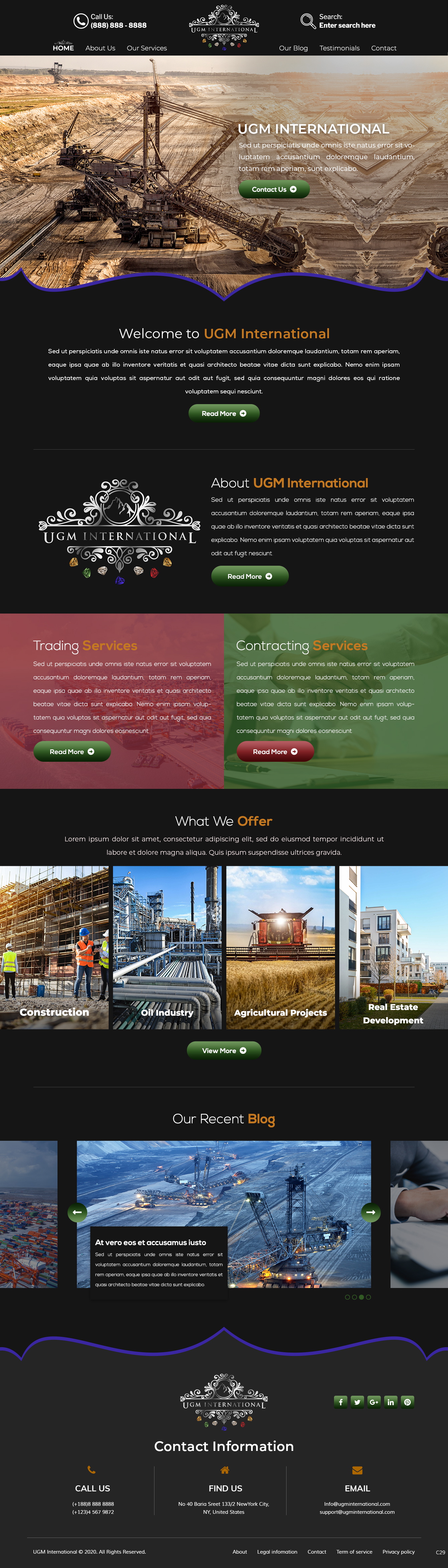 Web Design by pb for UGM INTERNATIONAL  | Design #23483472