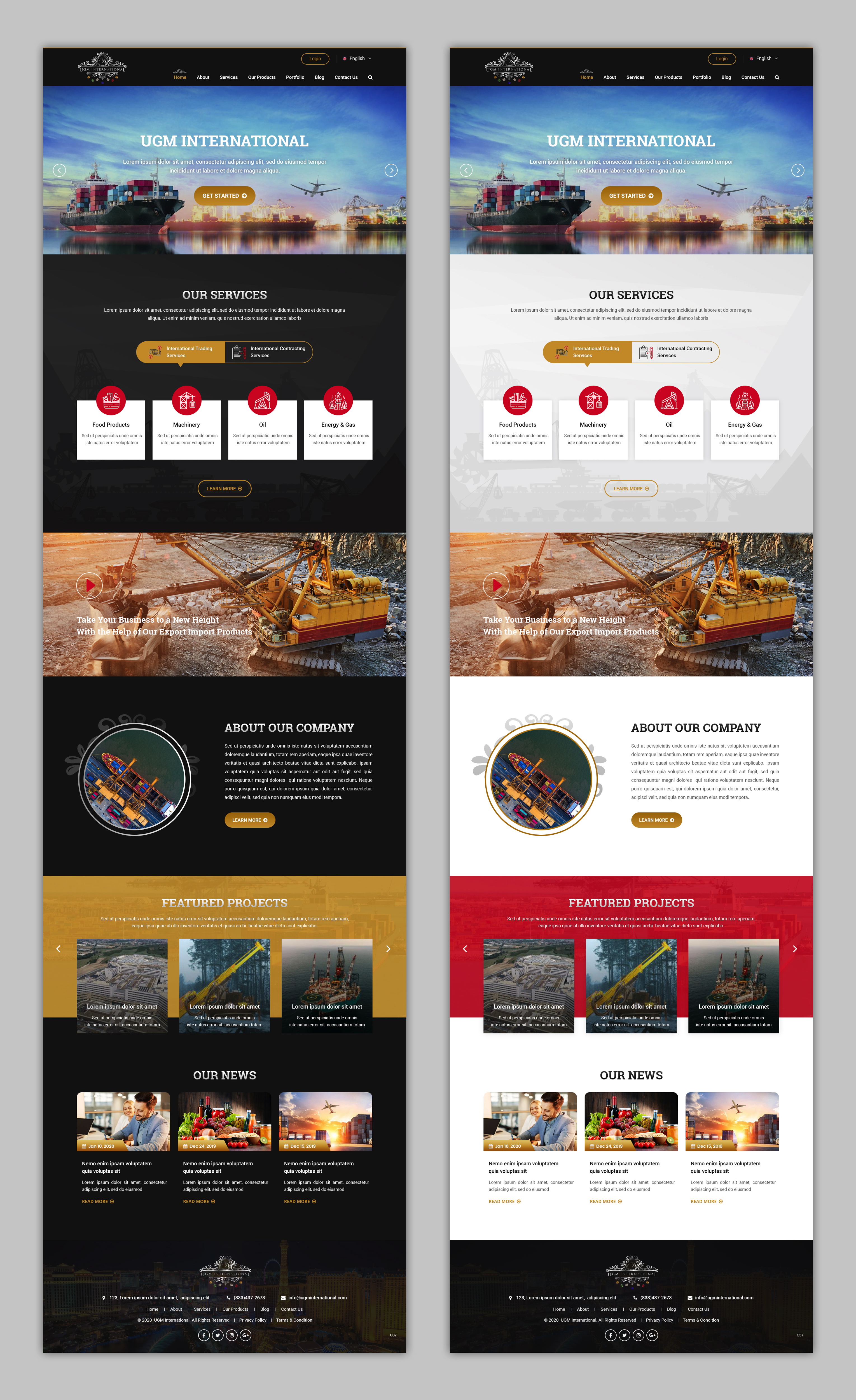 Web Design by pb for UGM INTERNATIONAL  | Design #23483473