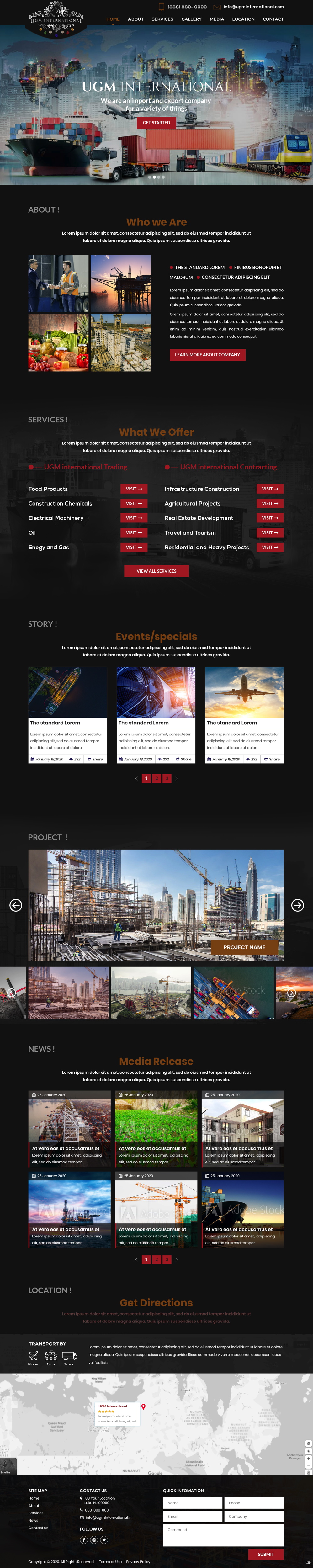 Web Design by pb for UGM INTERNATIONAL  | Design #23483476