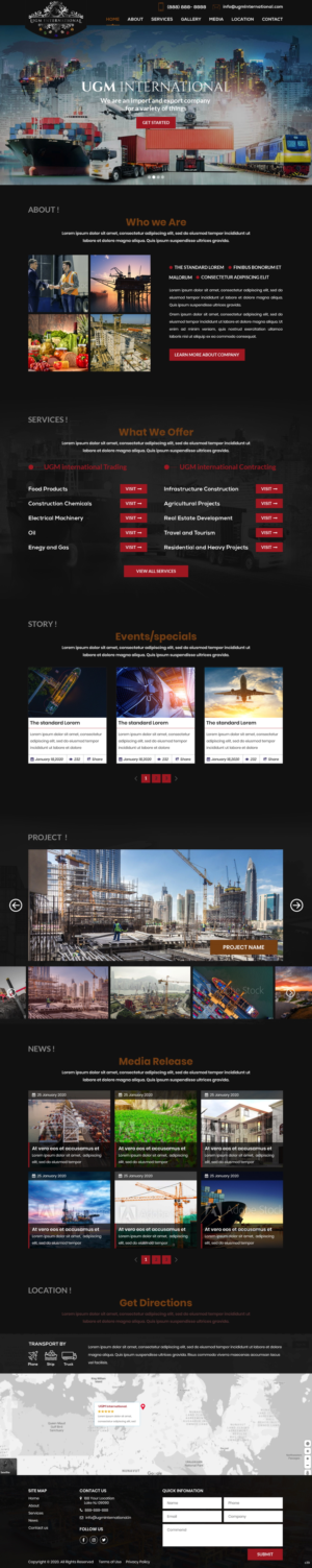Diseño Web por pb para UGM INTERNATIONAL  | Diseño: #23483476