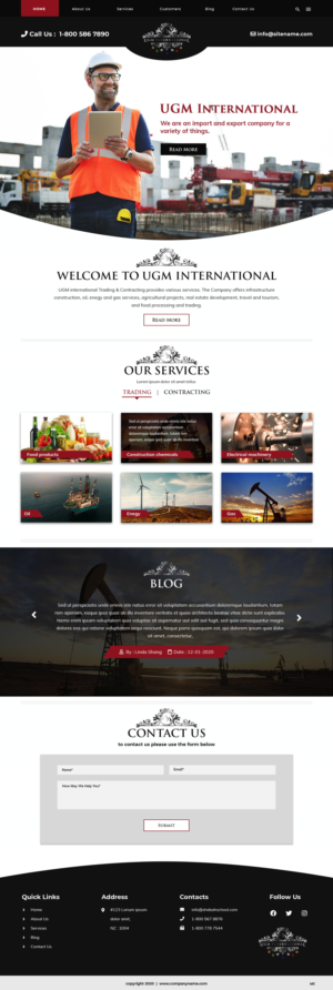 Diseño Web por pb para UGM INTERNATIONAL  | Diseño: #23483477