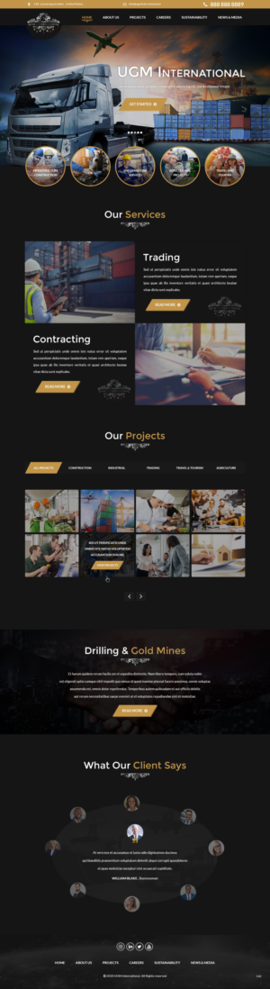 Diseño Web por pb para UGM INTERNATIONAL  | Diseño: #23483478