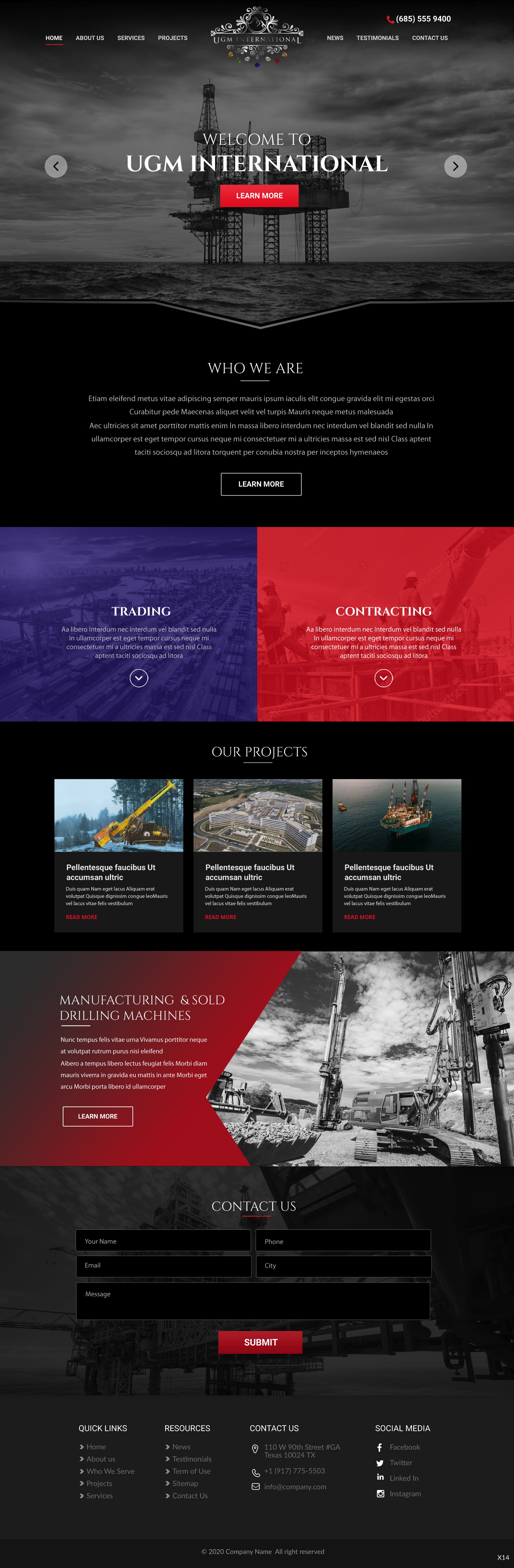 Web Design by pb for UGM INTERNATIONAL  | Design #23483481