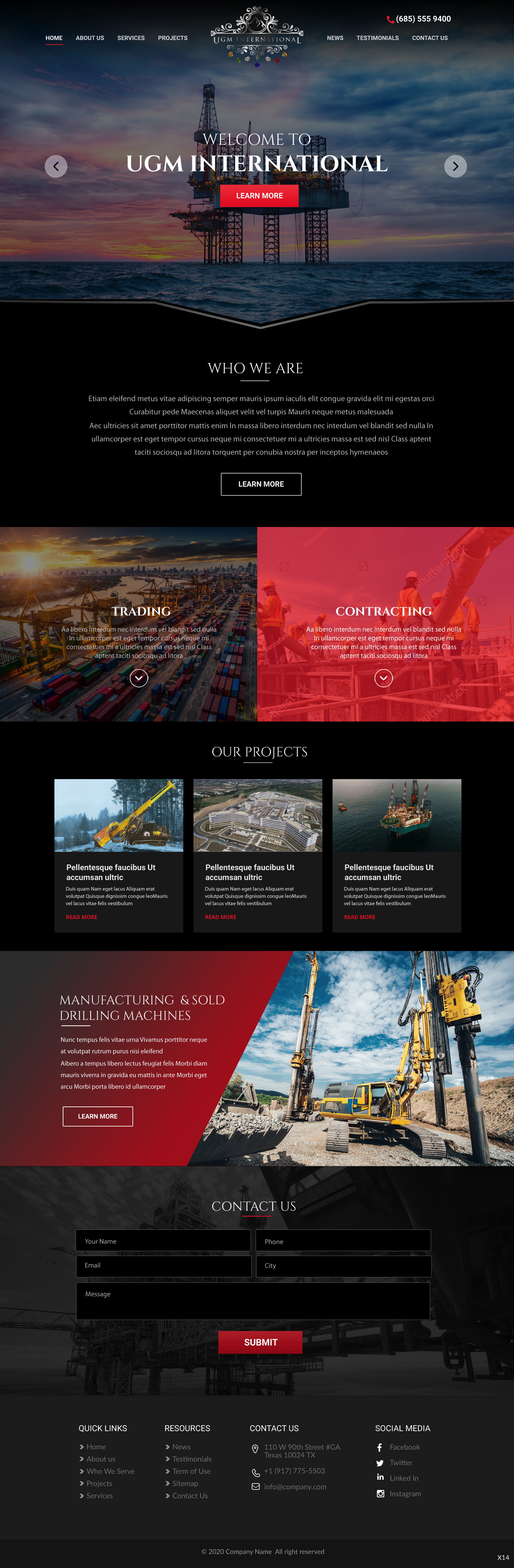 Web Design by pb for UGM INTERNATIONAL  | Design #23483482