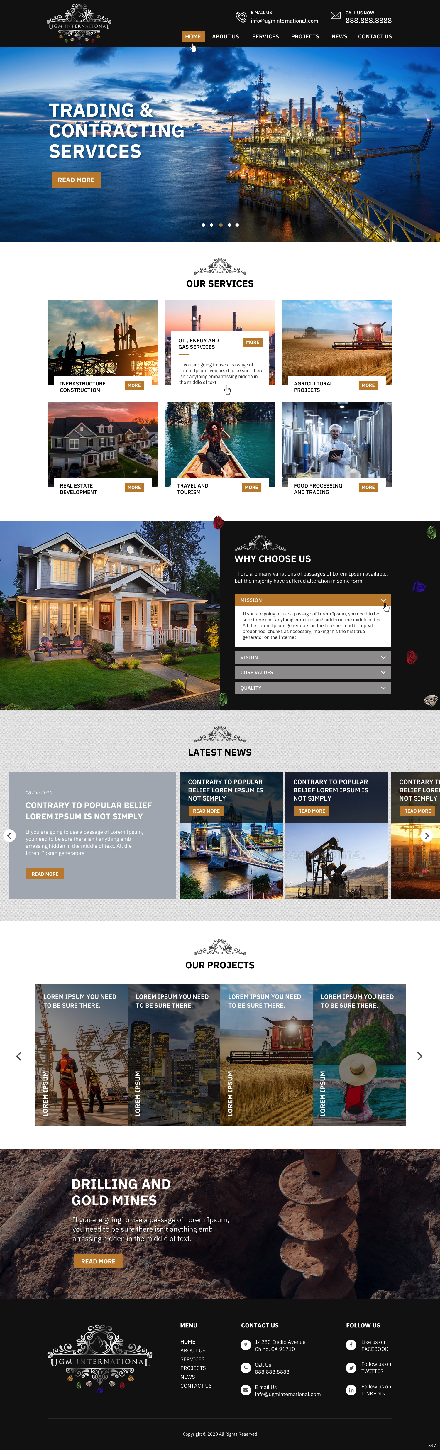Web Design by pb for UGM INTERNATIONAL  | Design #23483483