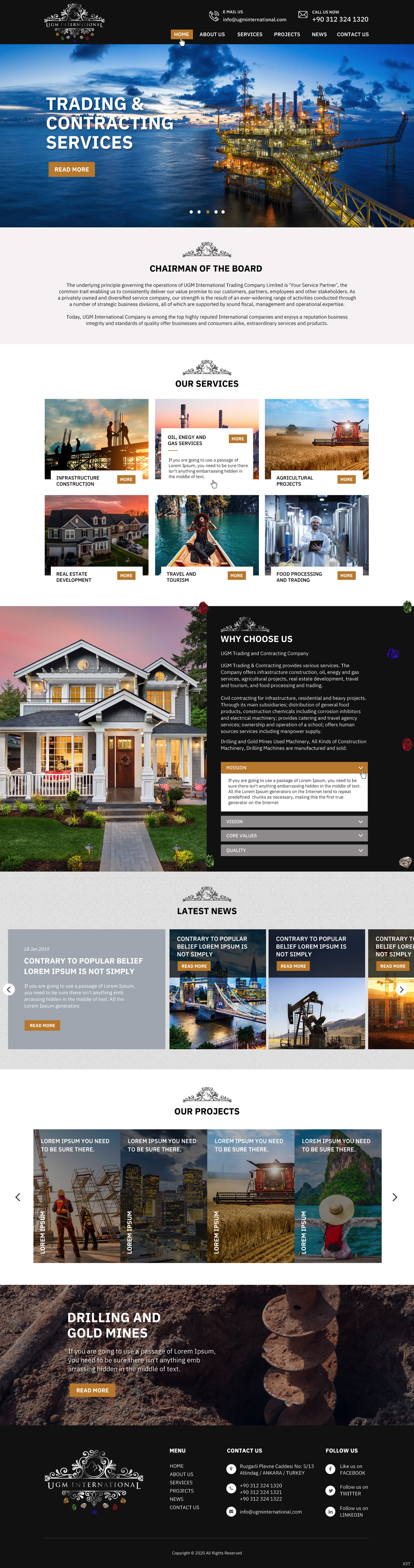 Web Design by pb for UGM INTERNATIONAL  | Design #23513718