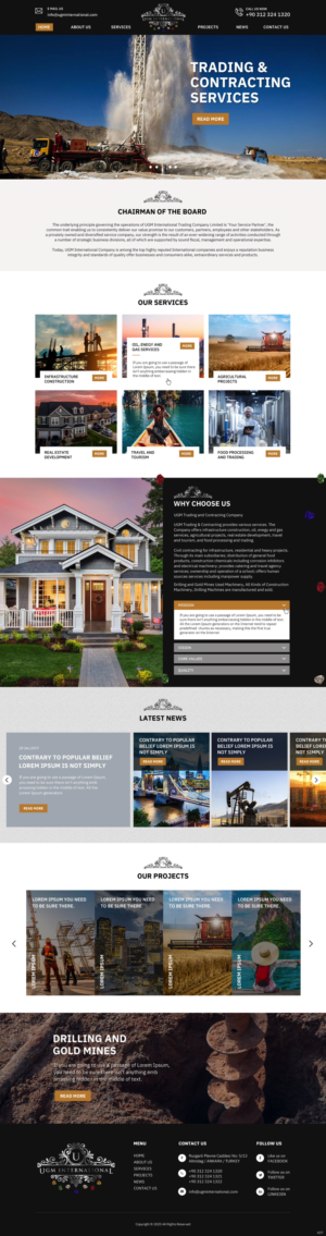 Web Design by pb for UGM INTERNATIONAL  | Design #23528944