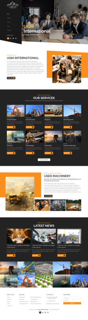Web Design by sai.designer87 for UGM INTERNATIONAL  | Design: #23478870