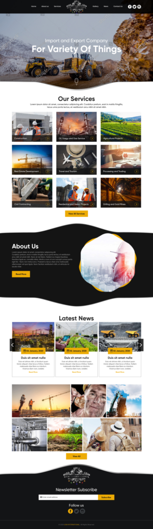 Web Design by sai.designer87 for UGM INTERNATIONAL  | Design: #23479176