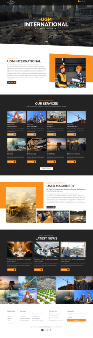 Diseño Web por sai.designer87 para UGM INTERNATIONAL  | Diseño: #23492037