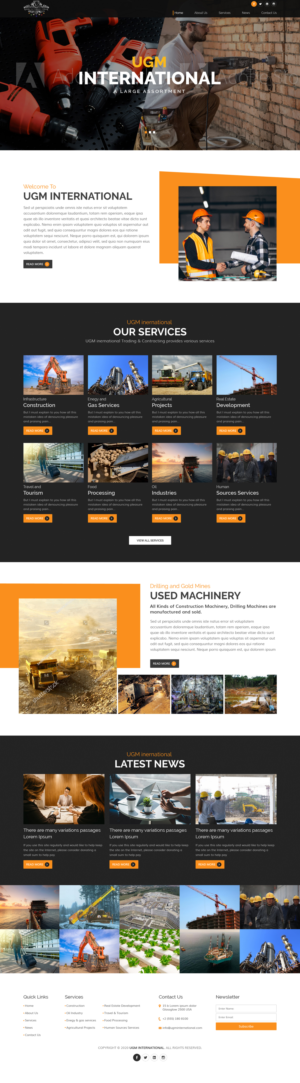 Web Design by sai.designer87 for UGM INTERNATIONAL  | Design: #23500193