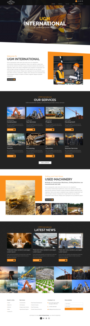 Web Design by sai.designer87 for UGM INTERNATIONAL  | Design: #23500194