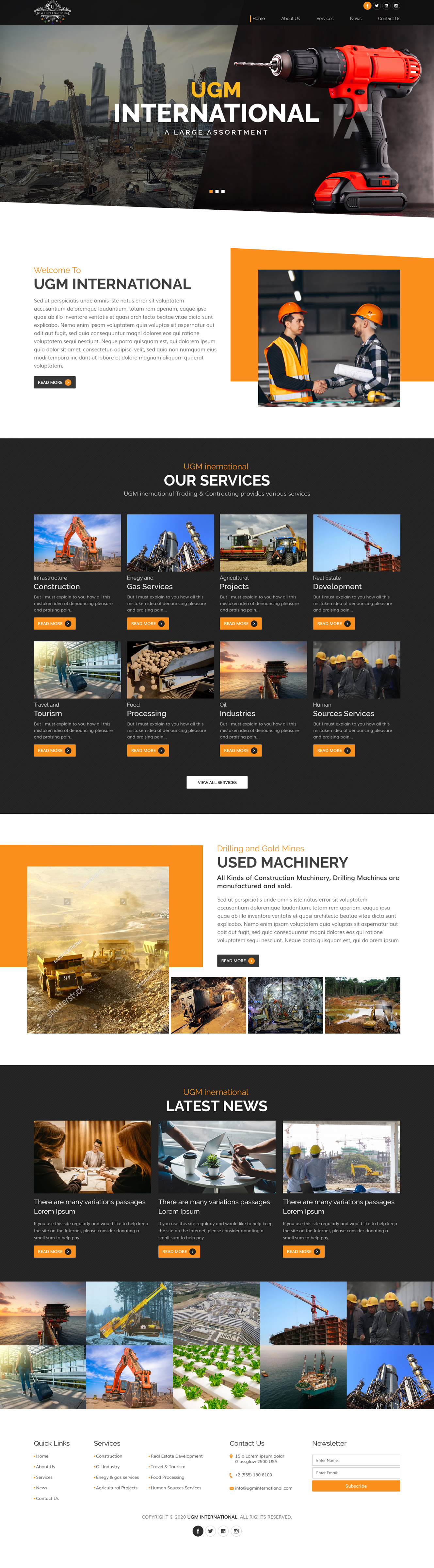 Web Design by sai.designer87 for UGM INTERNATIONAL  | Design #23500195