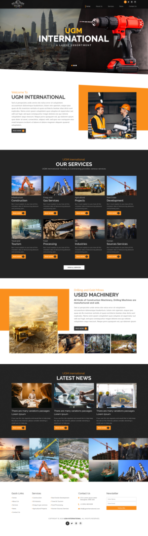 Web Design by sai.designer87 for UGM INTERNATIONAL  | Design: #23500195