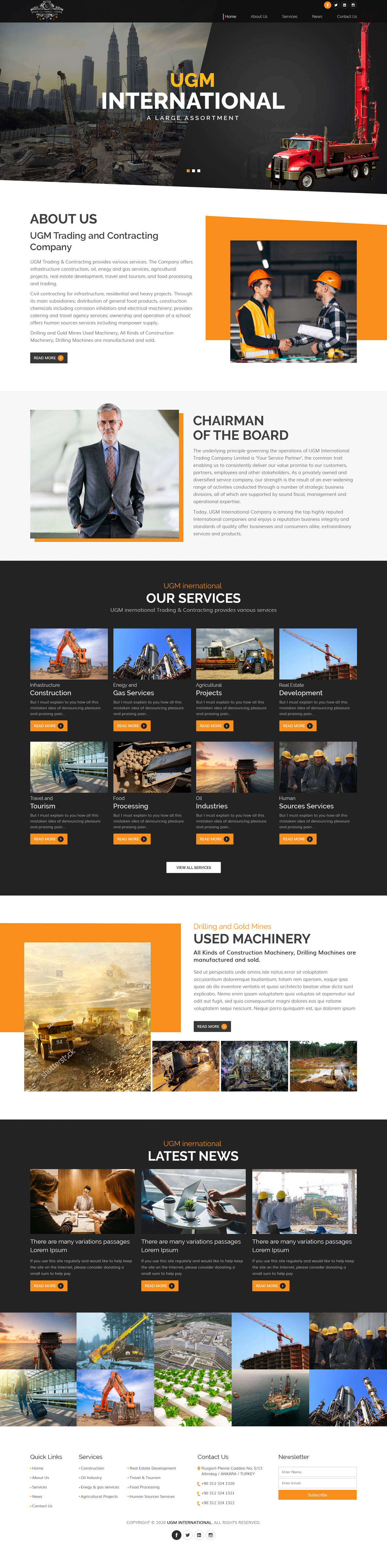 Web Design by sai.designer87 for UGM INTERNATIONAL  | Design #23509538