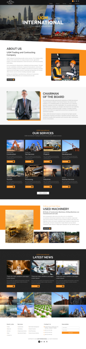 Web Design by sai.designer87 for UGM INTERNATIONAL  | Design #23509539