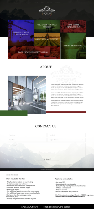 UGM INTERNATIONAL | Web Design by coo.lt