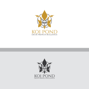 Koi Pond Deux French Bulldogs | Logo Design by Graphic Bricks
