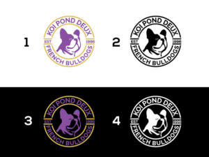 Koi Pond Deux French Bulldogs | Diseño de Logo por Ochieng