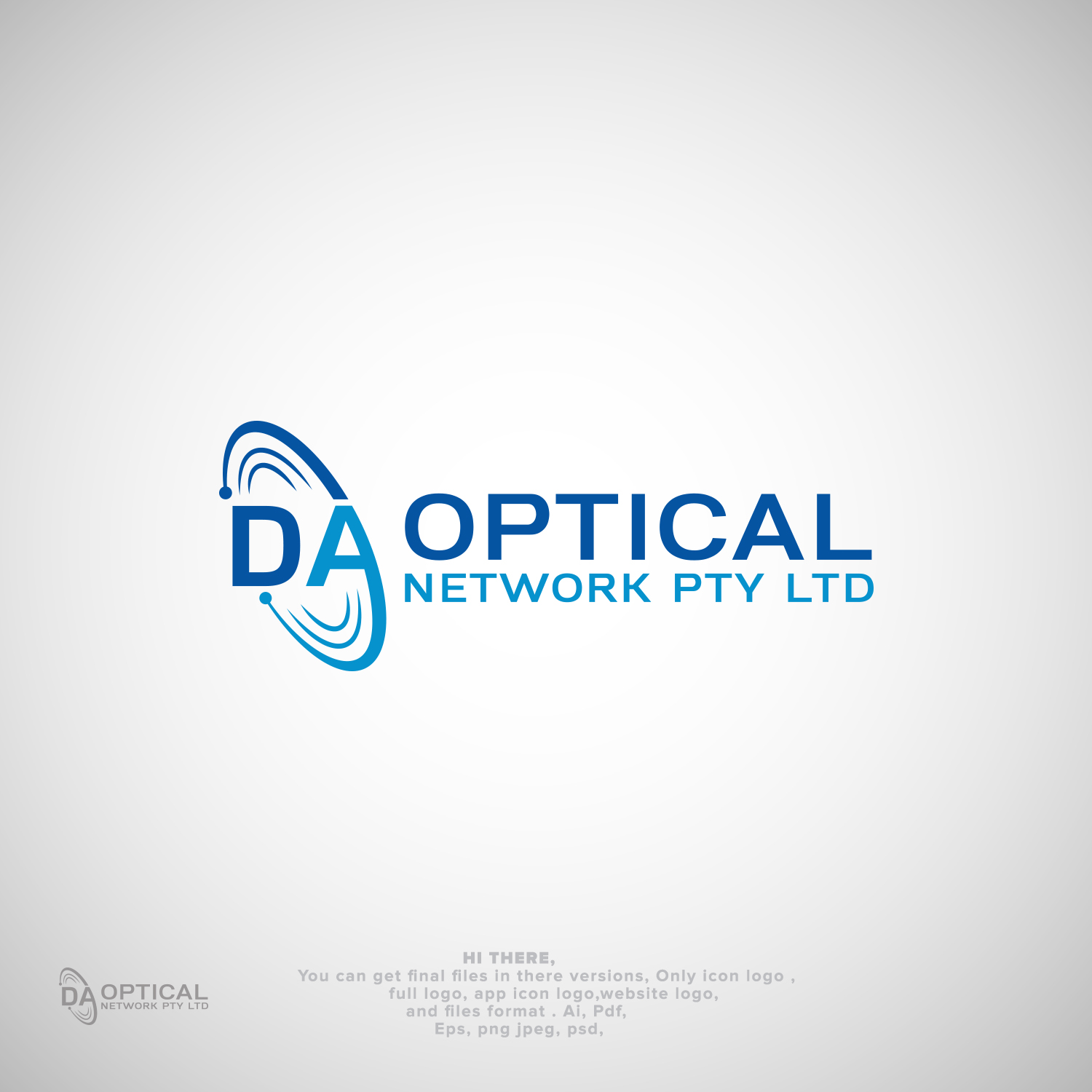 Logo Design by MG.graphics for D A Optical Network Pty Ltd | Design #23530009