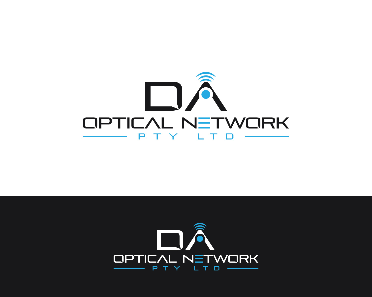 Logo Design by MAWBM for D A Optical Network Pty Ltd | Design #23540288