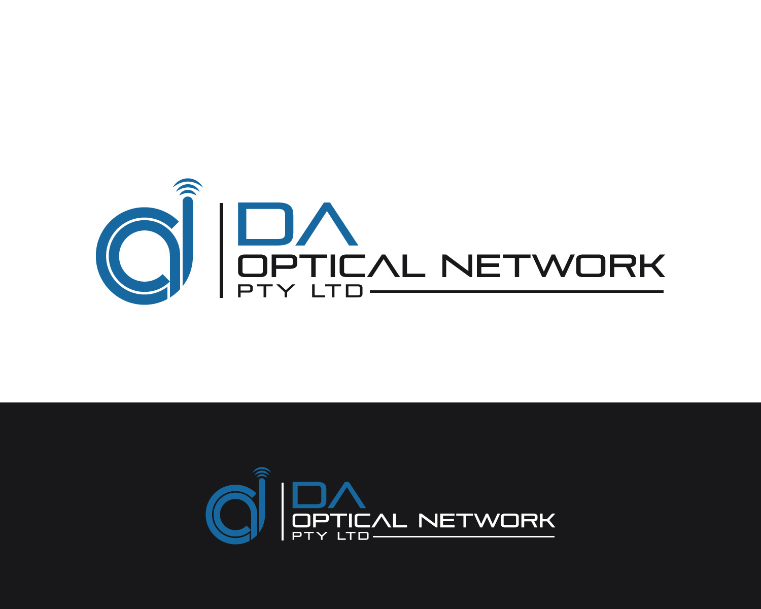 Logo Design by MAWBM for D A Optical Network Pty Ltd | Design #23540293