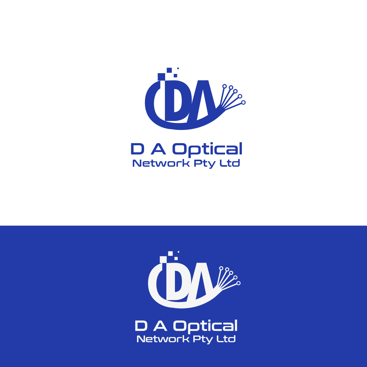Logo Design by fly  design for D A Optical Network Pty Ltd | Design #23496419