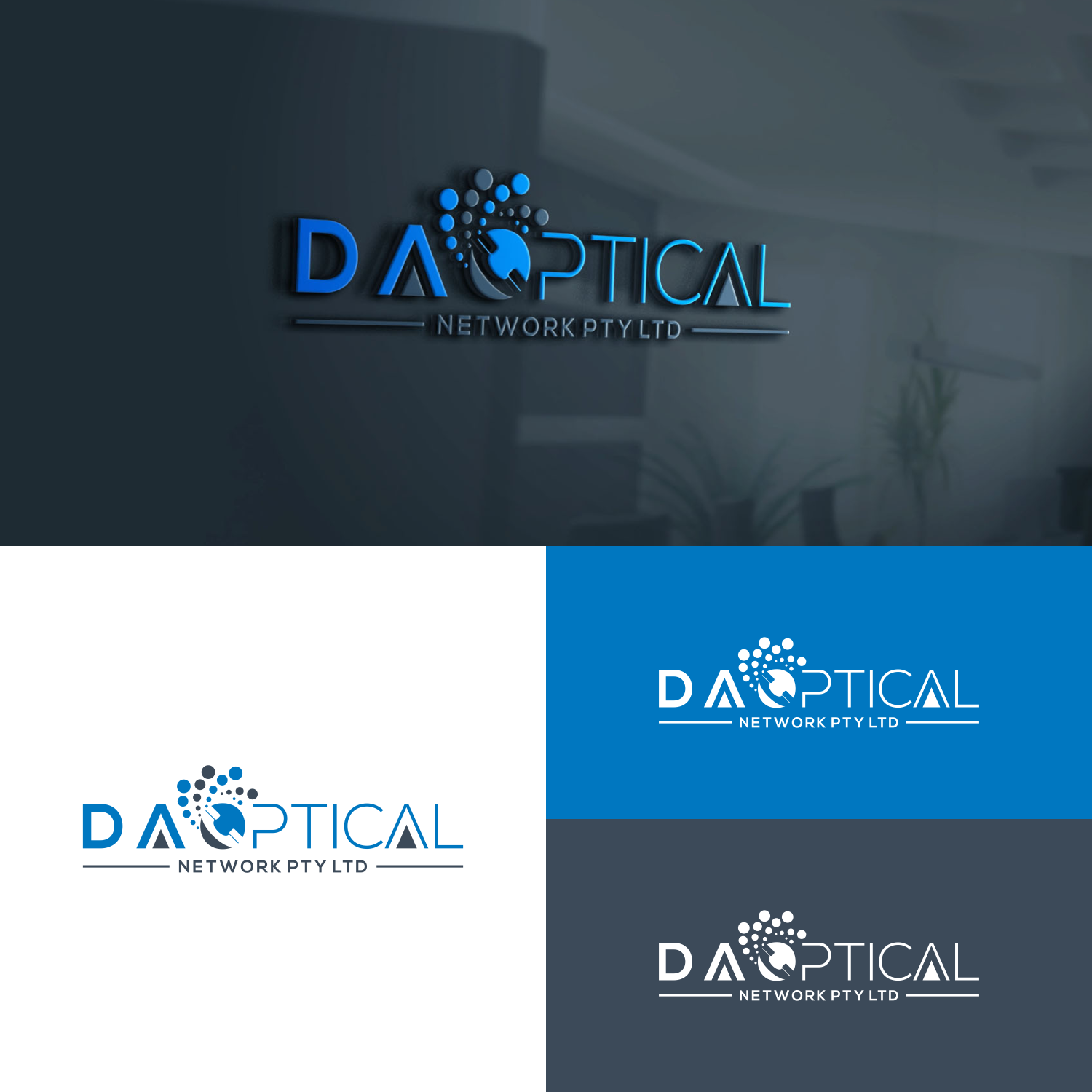 Logo Design by tejo for D A Optical Network Pty Ltd | Design: #23487220