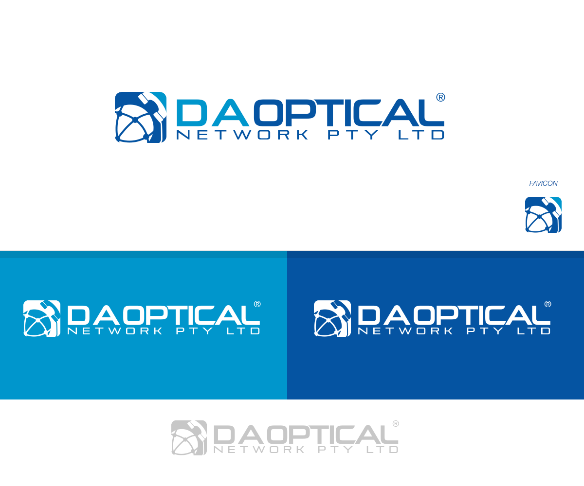 Logo Design by creativerhythm for D A Optical Network Pty Ltd | Design #23542242