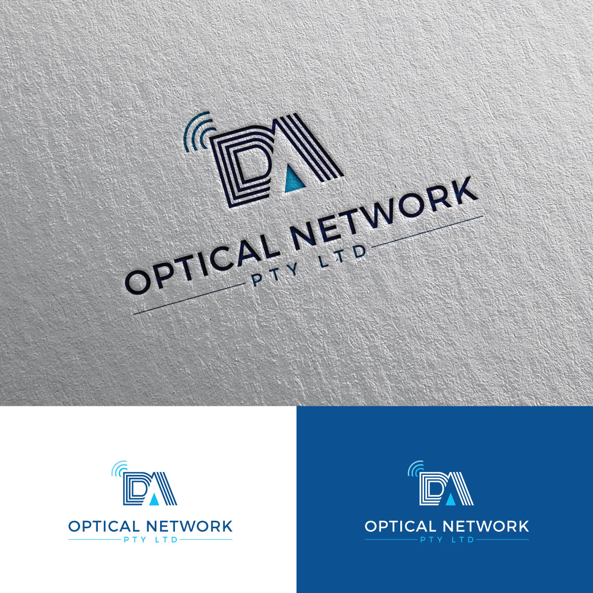 Logo Design by Rii for D A Optical Network Pty Ltd | Design #23493386