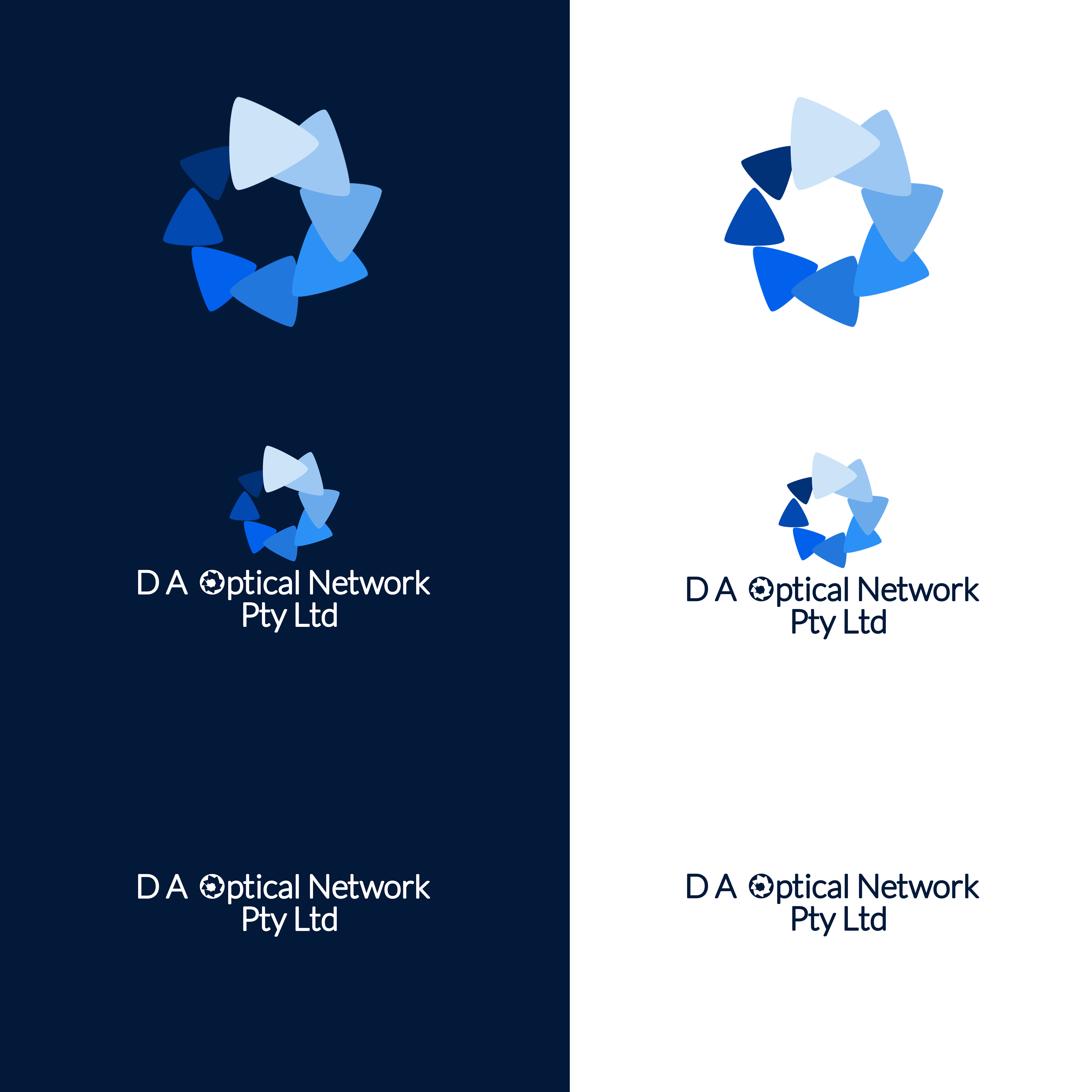 Logo Design by Creativearc for D A Optical Network Pty Ltd | Design #23513354
